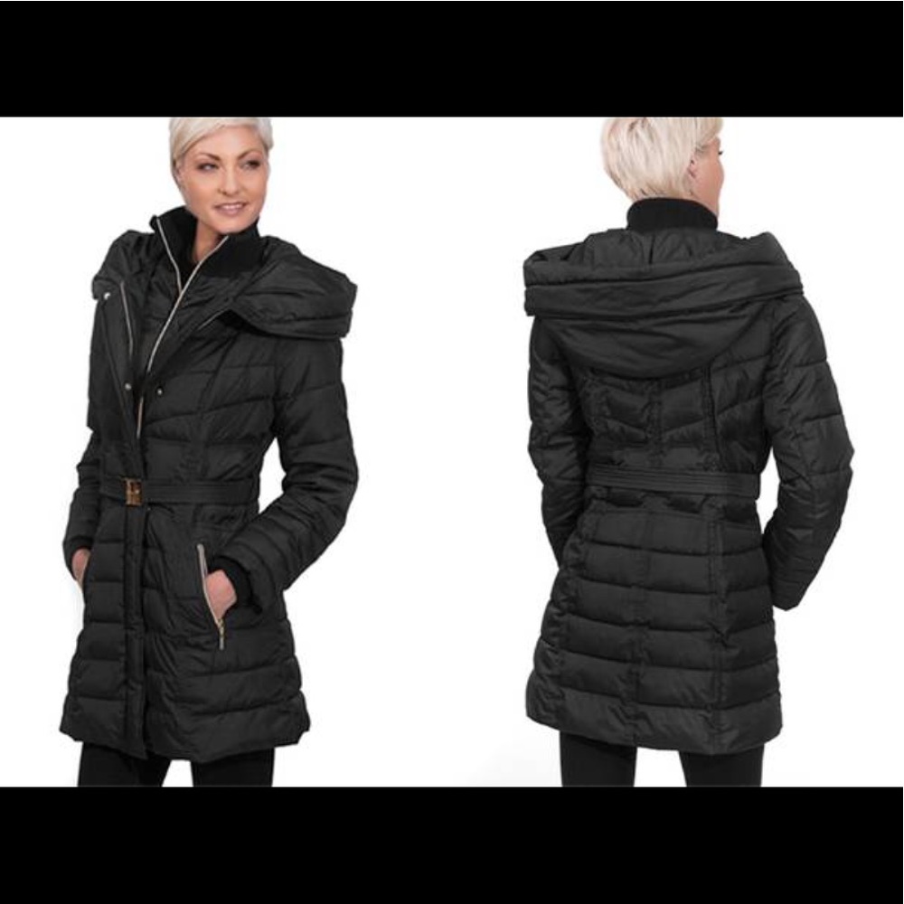 Kensie Oversidex Hoodie Puffer Jacket